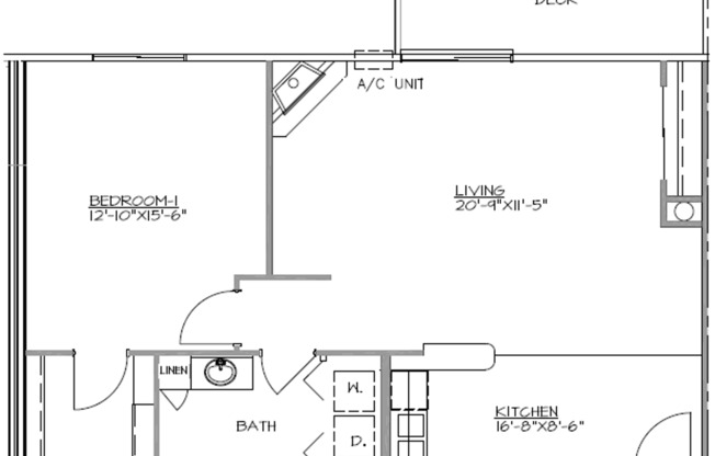 1 bed, 1 bath, 868 sqft, $1,080, Unit 209-08
