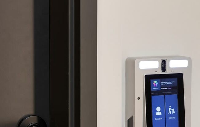Amenities Include Touch Screen Package Receiving  at The Hill Apartments, Saint Paul