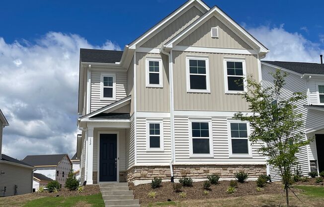 Beautiful 4 Bedroom 2.5 Bath Home with 2 Car Rear Entry Garage, First Floor Primary Bedroom Suite & Fireplace Plus Fiber Internet Included in Edge of Auburn Subdivision, Available June 6th!