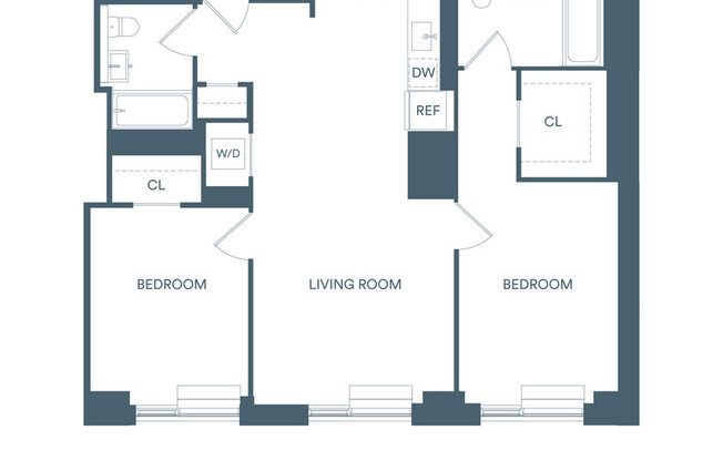 2 beds, 2 baths, $4,475, Unit 902N