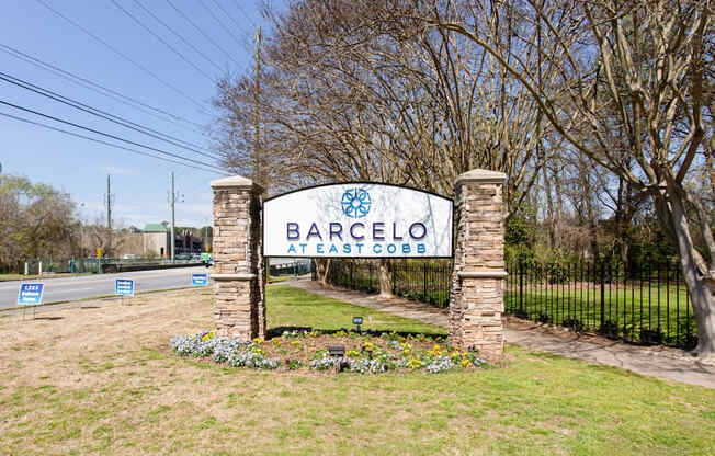 Property Signage at Barcelo at East Cobb, Georgia