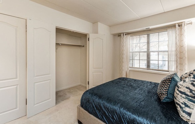 Extra large second bedroom with large closets at Massive master bedroom with extra large closet and on suite bathroom at Ivy Hall Apartments