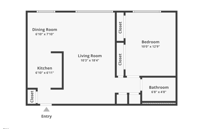 1 bed, 1 bath, 600 sqft, $1,625, Unit 535-251