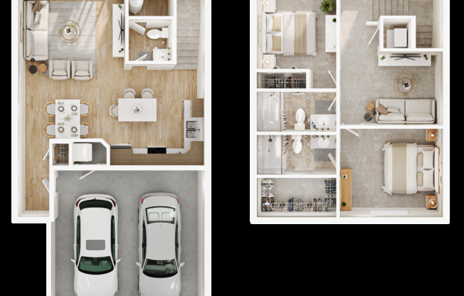 2 beds, 2.5 baths, 1,184 sqft, $1,650, Unit 7808-02