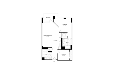 2 beds, 2 baths, 1,051 sqft, $3,439