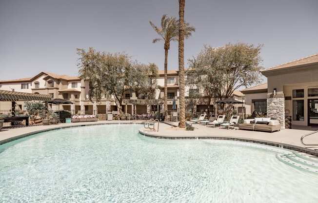 Pool at Haven Townhomes at P83 in Peoria Arizona