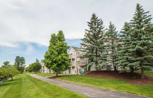 Jogging and Walking Trail at Cambridge Club Apartments in Ann Arbor, Michigan