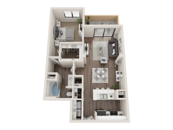 1 bed, 1 bath, 756 sqft, $1,610