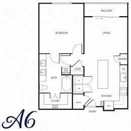 1 bed, 1 bath, 811 sqft, $1,370