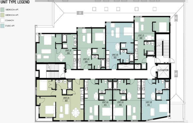 Studio, 1 bath, $840, Unit Unit 306