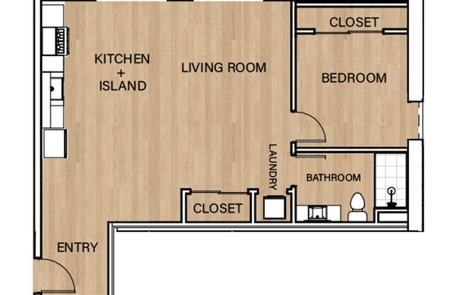 1 bed, 1 bath, 730 sqft, $1,875, Unit 2219-231