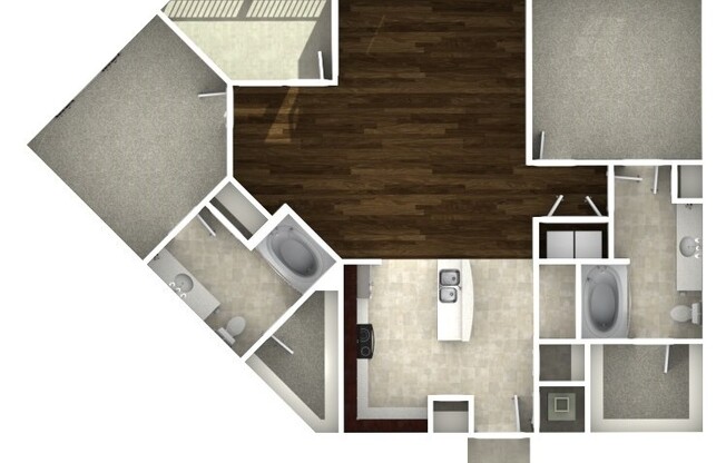 2 beds, 2 baths, 1,265 sqft, $2,273