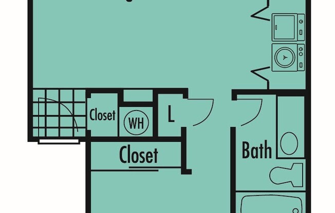 1 bed, 1 bath, 651 sqft, $1,245