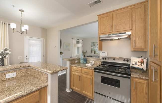 Granite Countertop Kitchen at Atwood Apartments, Citrus Heights, CA, 95610