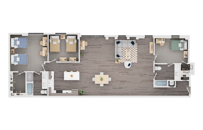 3 beds, 2 baths, 1,340 sqft, $4,691