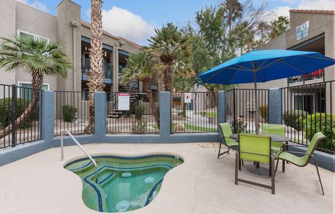 Hot Tub at Rio Seco Apartments