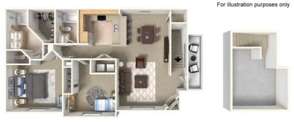 2 beds, 2 baths, 1,106 sqft, $1,903