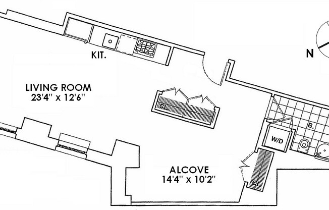 1 bed, 1 bath, 734 sqft, $5,200, Unit 1601