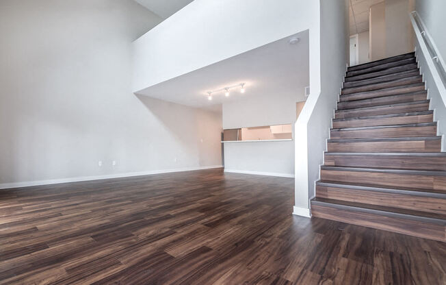 Staircase at Beverly Plaza Apartments, Long Beach