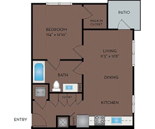 1 bed, 1 bath, 686 sqft, $1,415