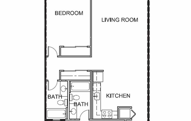 2 beds, 2 baths, 1,075 sqft, $2,514