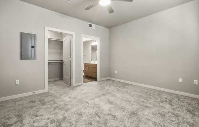 Bedroom at V on Broadway Apartments in Tempe AZ November 2020 (8)