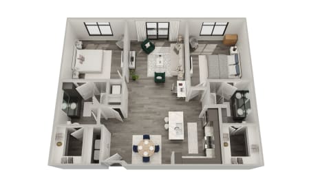 2 beds, 2 baths, 1,277 sqft, $3,044