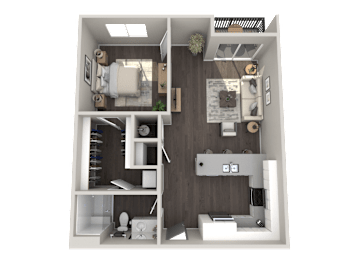 1 bed, 1 bath, 751 sqft, $1,139