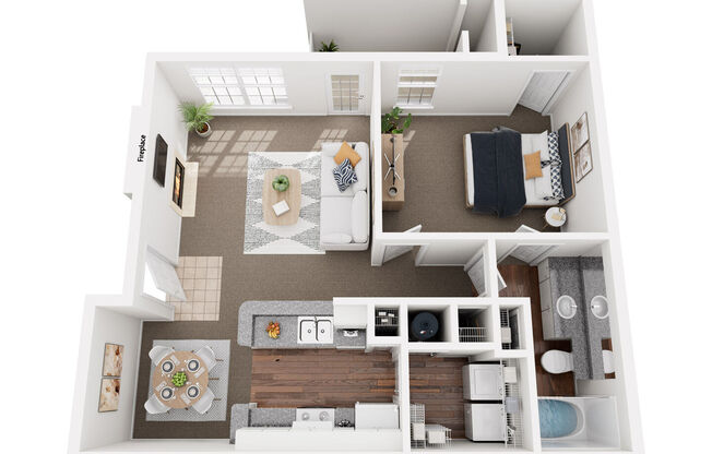 1 bed, 1 bath, 801 sqft, $1,090