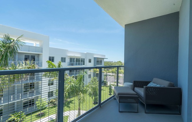 Outdoor Living Space at Allure by Windsor, 6750 Congress Avenue, Boca Raton, Florida