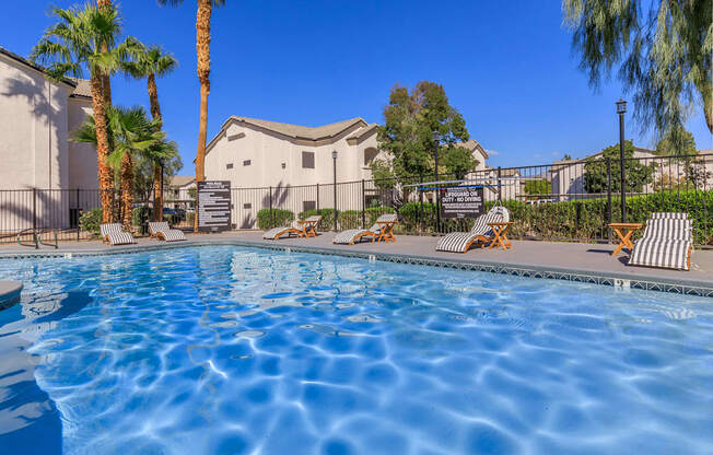 our apartments showcase a swimming pool