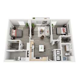 2 beds, 2 baths, 1,139 sqft, $3,422