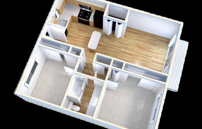 2 beds, 1 bath, 925 sqft, $899, Unit 26247