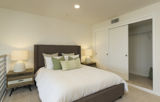 Loft apartment with large closets