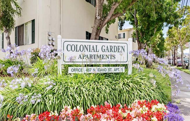 Welcoming Property Signage at Colonial Garden Apartments, California, 94401