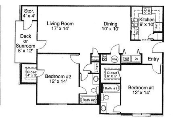 2 beds, 2 baths, 1,170 sqft, $1,200, Unit PB1112