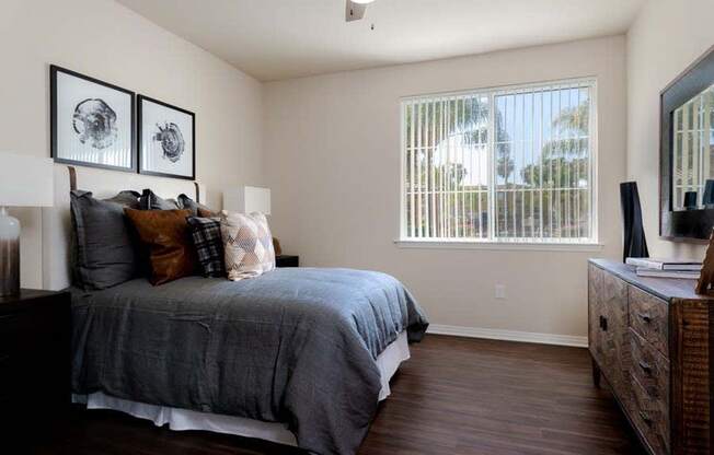 Bedroom With Expansive Windows  at Missions at Sunbow Apartments, Chula Vista