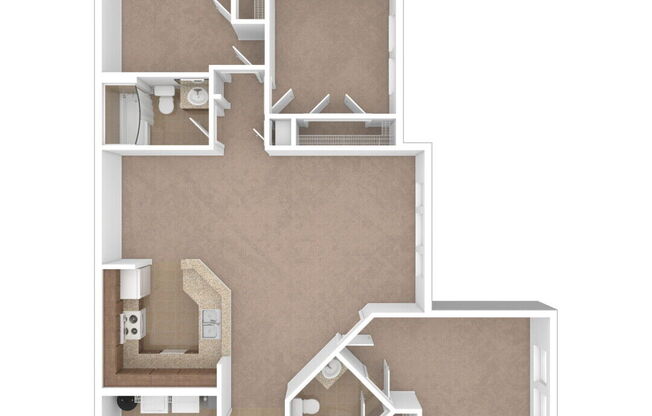 3 beds, 2 baths, 1,188 sqft, $1,675
