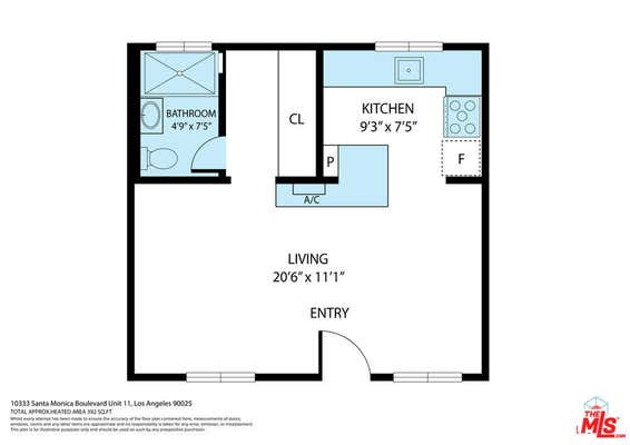 Studio, 1 bath, 400 sqft, $2,095, Unit 11