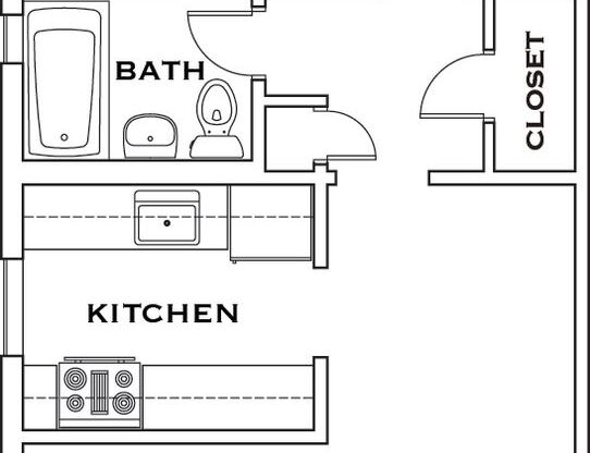 1 bed, 1 bath, 612 sqft, $1,849, Unit 250-1A
