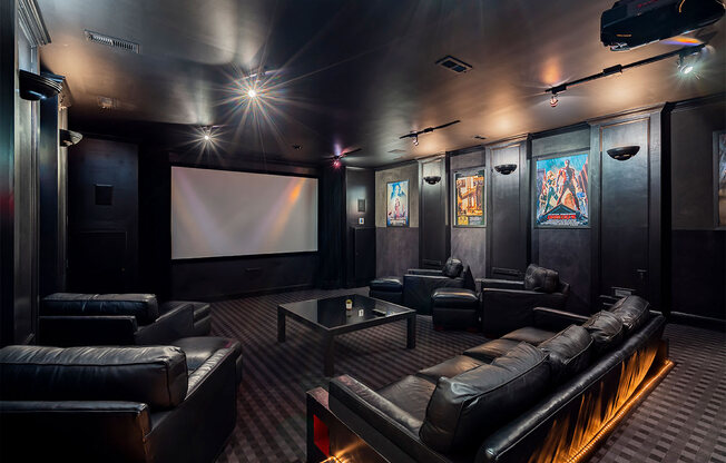 time square apartments movie theater