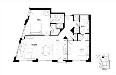 2 beds, 2 baths, 1,133 sqft, $3,221