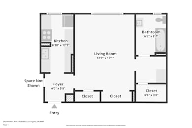 Studio, 1 bath, 525 sqft, $1,520