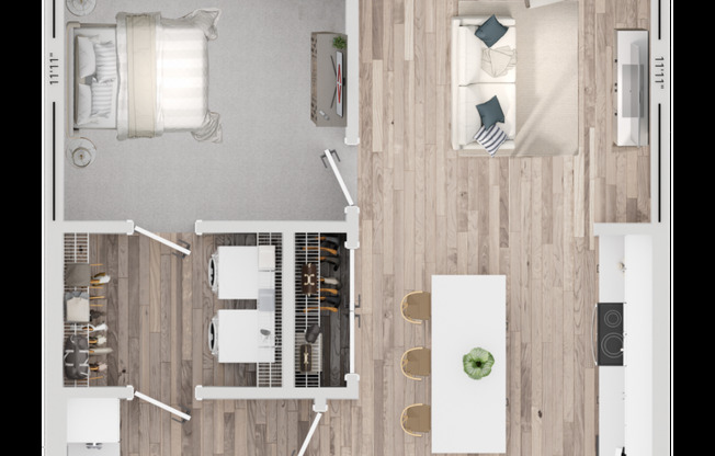 1 bed, 1 bath, 701 sqft, $1,895, Unit 623