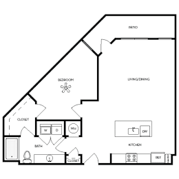 1 bed, 1 bath, 993 sqft, $1,978