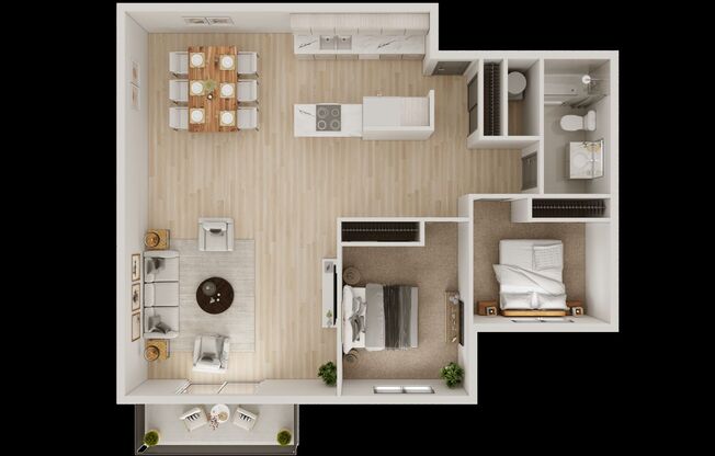 2 beds, 1 bath, 850 sqft, $1,550, Unit B306
