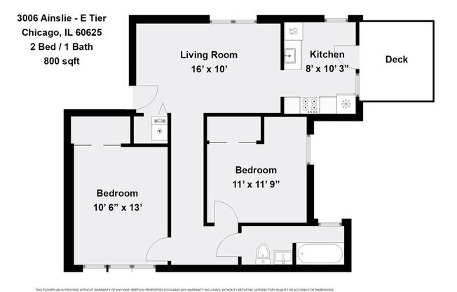 2 beds, 1 bath, 775 sqft, $1,795, Unit 3006-3E