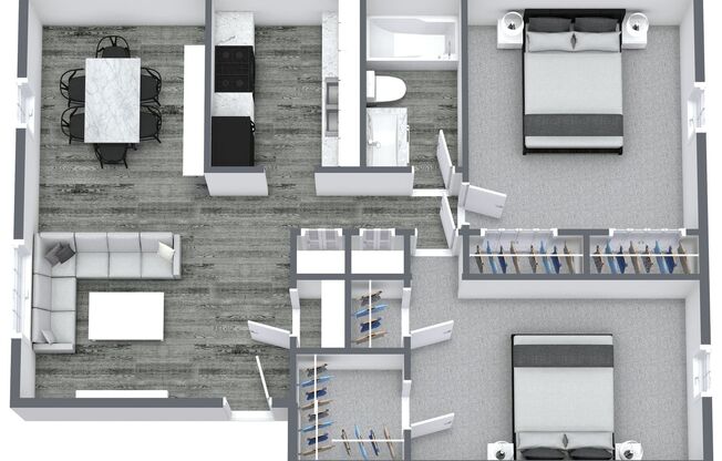 2 beds, 1 bath, 840 sqft, $1,149, Unit 10130C