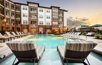 Pool and Sundeck at Tapestry Bocage Apartments in Baton Rouge, LA