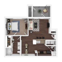 1 bed, 1 bath, 778 sqft, $1,168